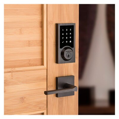 Kwikset SmartCode 916 Zigbee Contemporary Touchscreen Deadbolt with Home Connect, Venetian Bronze